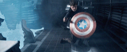 Bucky with the shield!